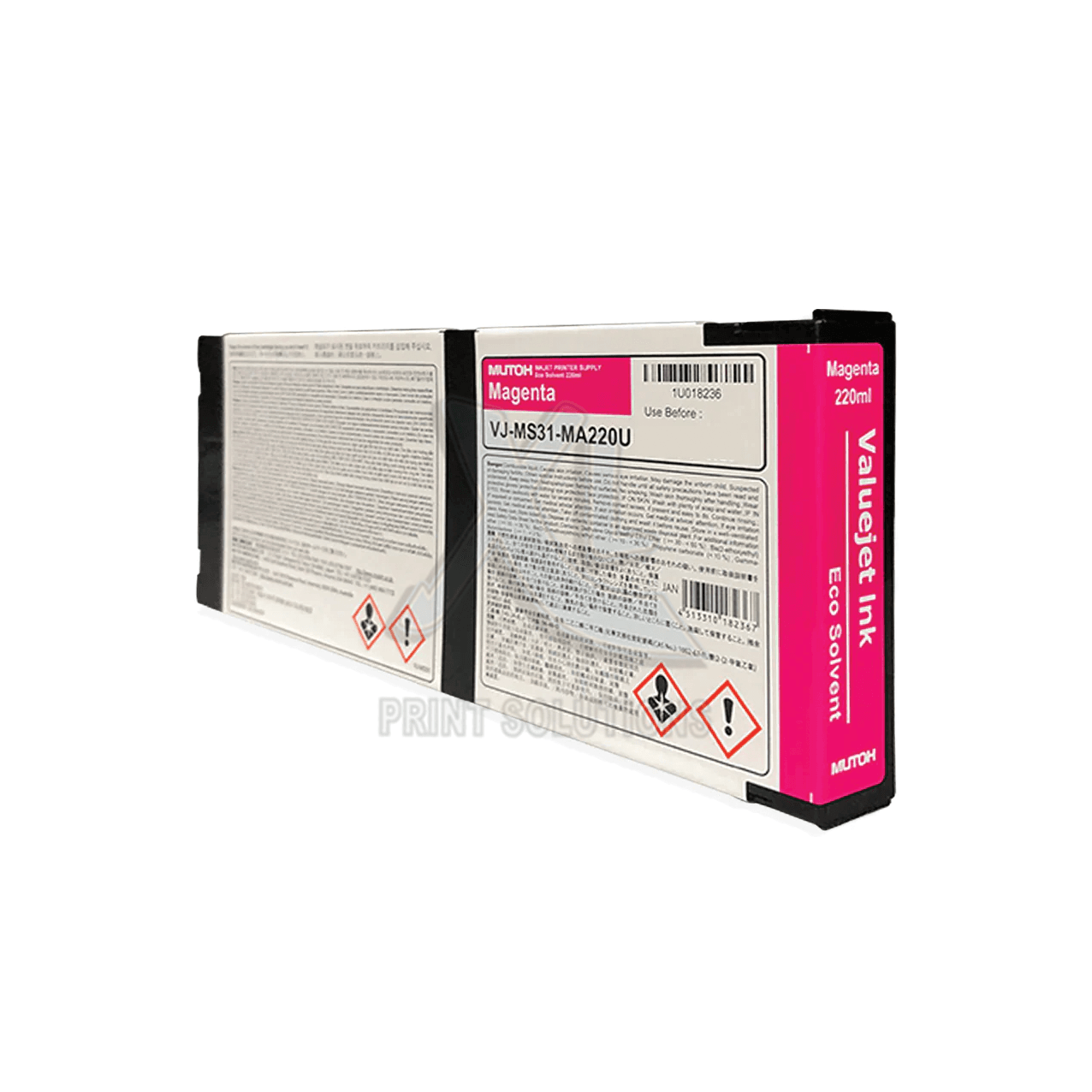 Mutoh VJ-MS31-MA220E Magenta 220 ml Eco Solvent inktcartridge